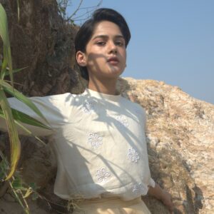 Hand Embroidered Matka Top